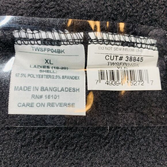 CE Schmidt Workwear for Her XL Quarter Zip PopOver Zippered Pockets Black - Picture 7 of 10